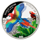 $5 Sterling Silver 3D Coin – World of Parrots: Scarlet Macaw – Mintage: 2,500 (2016)