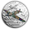Pièce colorée de 1 oz en argent pur - Avions de la Seconde Guerre mondiale : Hawker Hurricane - Tira