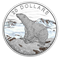 Pièce colorée de 1 oz en argent pur - Nord scintillant : L'ours polaire - Tirage : 7 500 (2017)