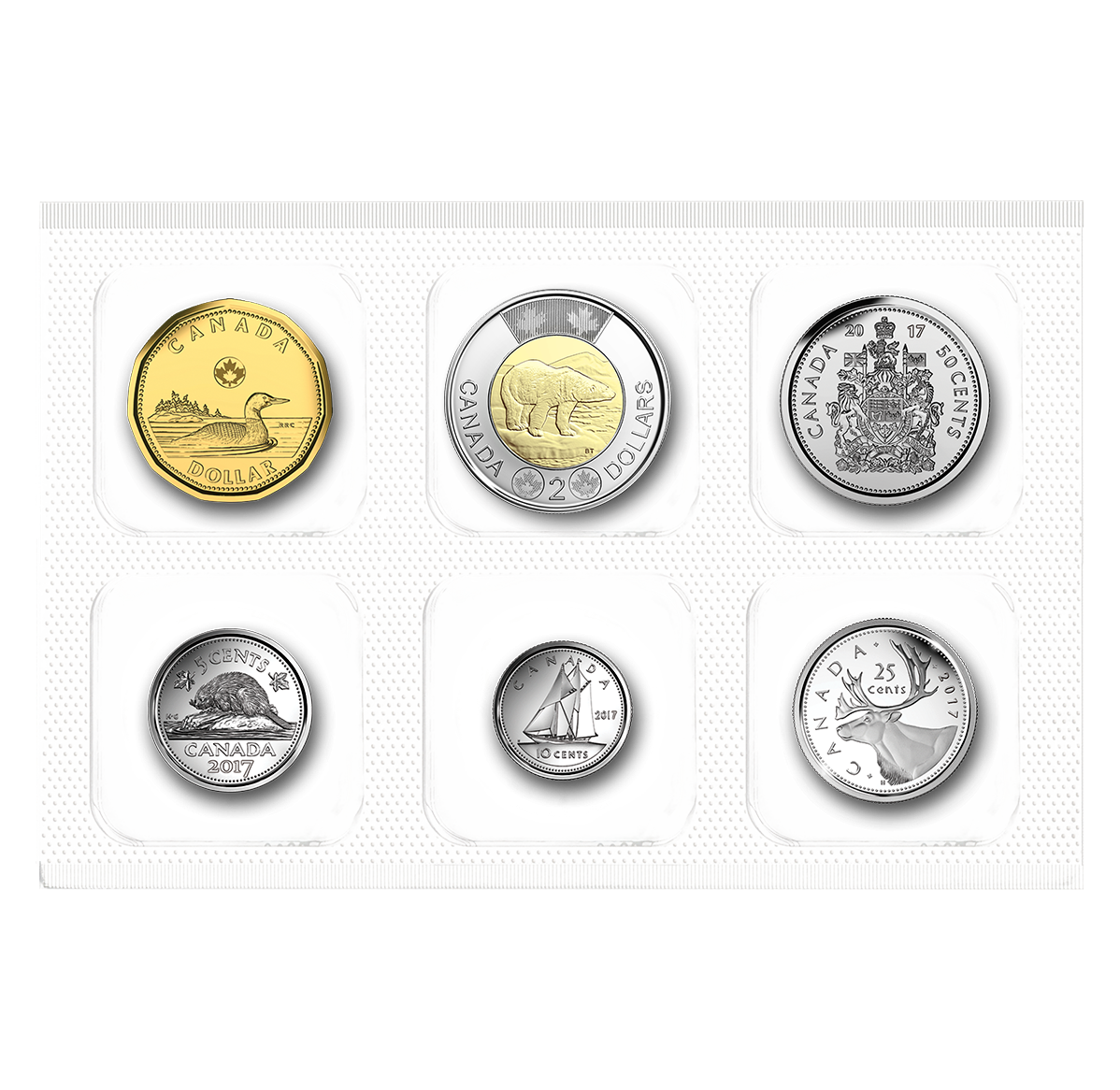 Details about   2017 CANADA CLASSIC 3 COIN SET FROM SPECIAL WRAPPED ROLLS ENCAPSULATED 