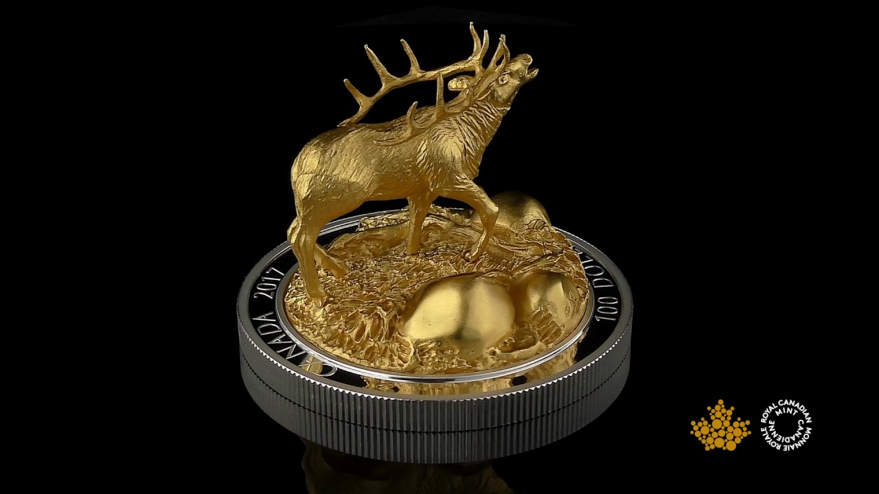 10 oz. Pure Silver Gold-Plated Coin - Sculpture of Majestic