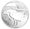 Pièce de 1.7 oz en argent pur - Silhouette découpée d’espèces animales menacées : Grue blanche