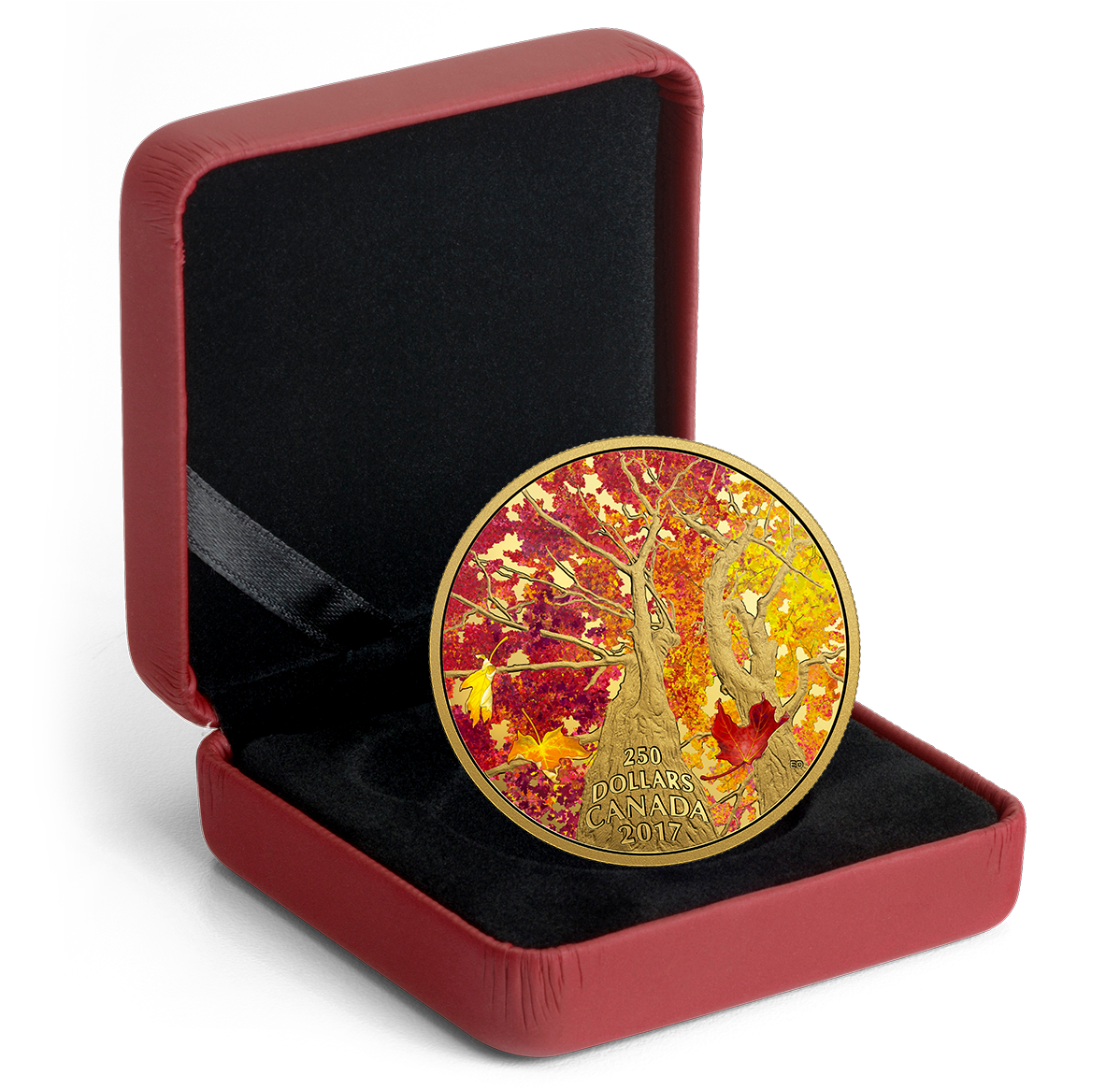 2 oz. Pure Gold Coloured Coin - Maple Canopy: Kaleidoscope of