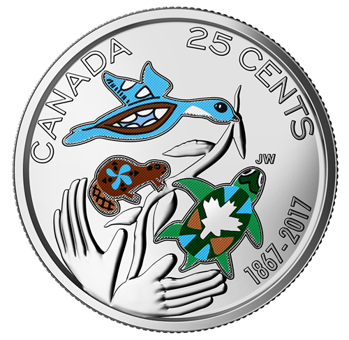 25 CENTS - ROULEAU ORIGINAL DE 25 CENTS 2017 CANADA 150 - PIÈCES DU CANADA  2017