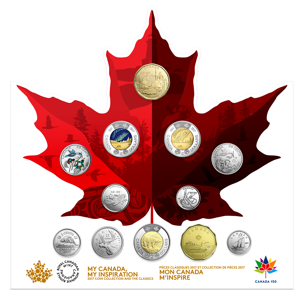 Canada 150 Circulation 12 Coin Collection | The Royal Canadian Mint