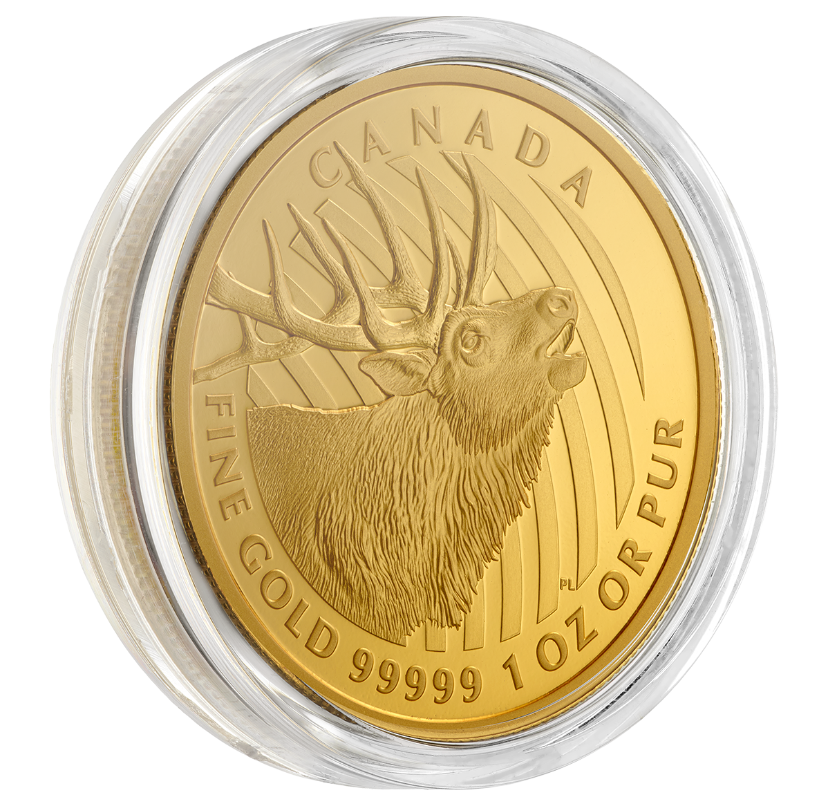 1 oz. 99.999% Pure Gold Coin - Elk - Mintage: 400 (2017) | The