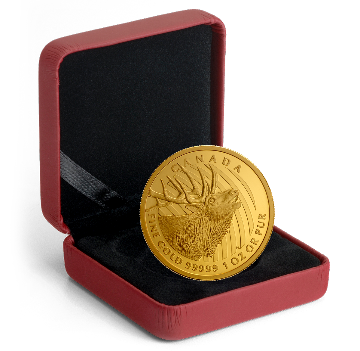 1 oz. 99.999% Pure Gold Coin - Elk - Mintage: 400 (2017) | The