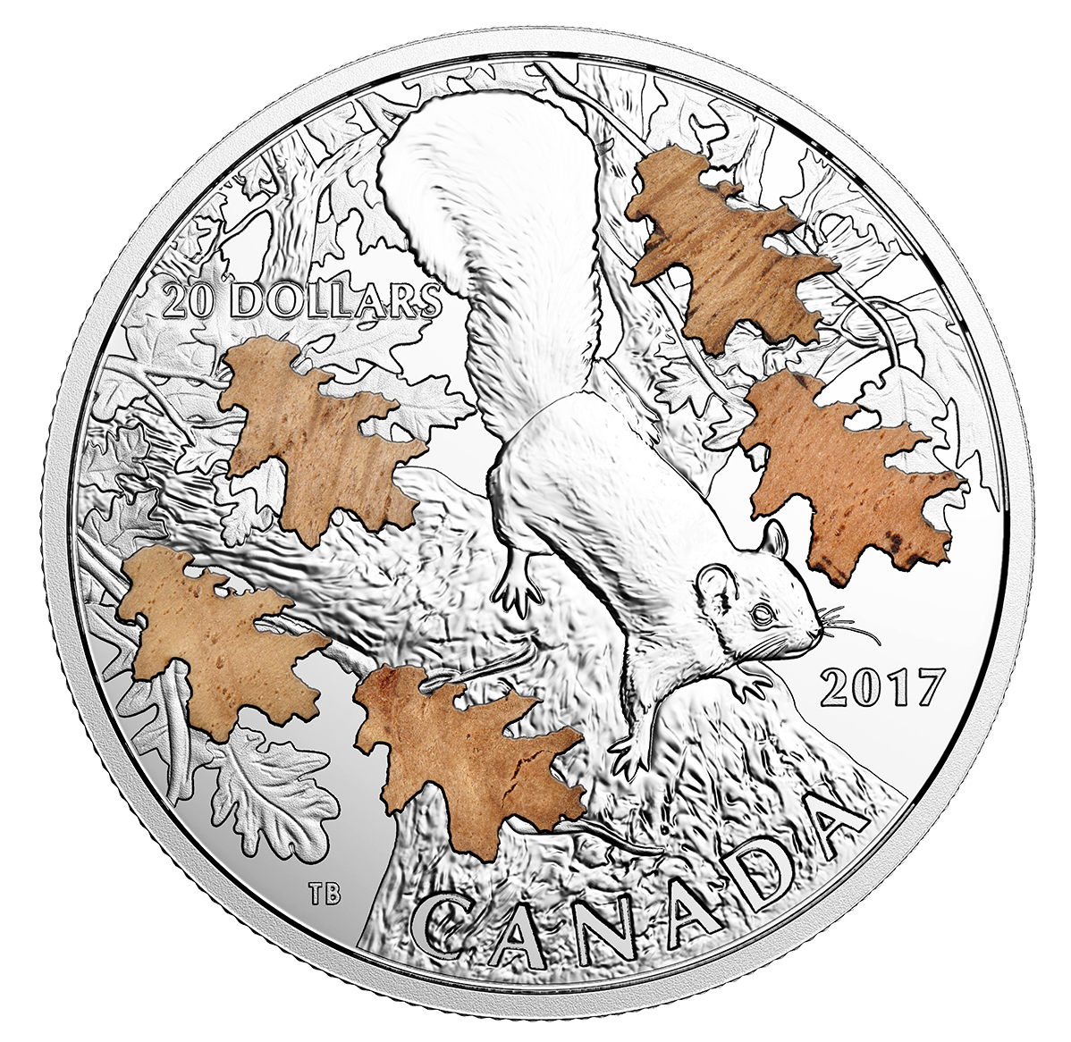【レアオリジ7】Neal Johnson ニューブリードR&Bモッズ ロカビリー 1 oz. Pure Silver Coin - The Nutty Squirrel and the Mighty Oak