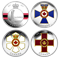 Distinctions honorifiques canadiennes - Abonnement à la série de 4 pièces colorées de 1 oz en argent
