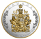 One Kilogram Pure Silver Coin - The Arms of Canada - Mintage: 500 (2016)