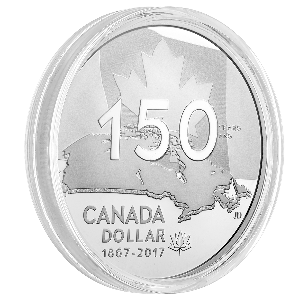 1867-2017 Special Edition Proof Pure Silver Dollar Canada Our Home & Native Land 