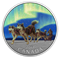 1/2 oz. Pure Silver Coloured Coin - Iconic Canada: Dog Sledding Under the Northern Lights (2017)