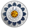 Pièce en argent pur rehaussée de cristaux Swarovski(MD) - Signes du zodiaque : Cancer