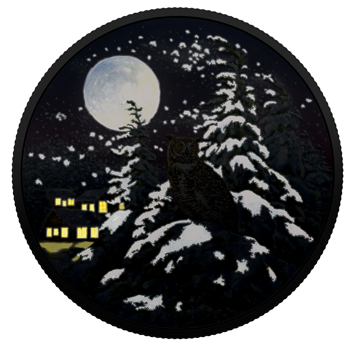 2 oz. Pure Silver Glow-In-The-Dark Coin - Mintage: 4,000 (2017)