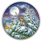 2 oz. Pure Silver Glow-In-The-Dark Coin - Animals in the Moonlight 4-Coin Series: Great Horned Owl