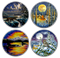 Animals in the Moonlight - 2 oz. Pure Silver Glow-In-The-Dark 4-Coin Subscription - Mintage: 4,000 (