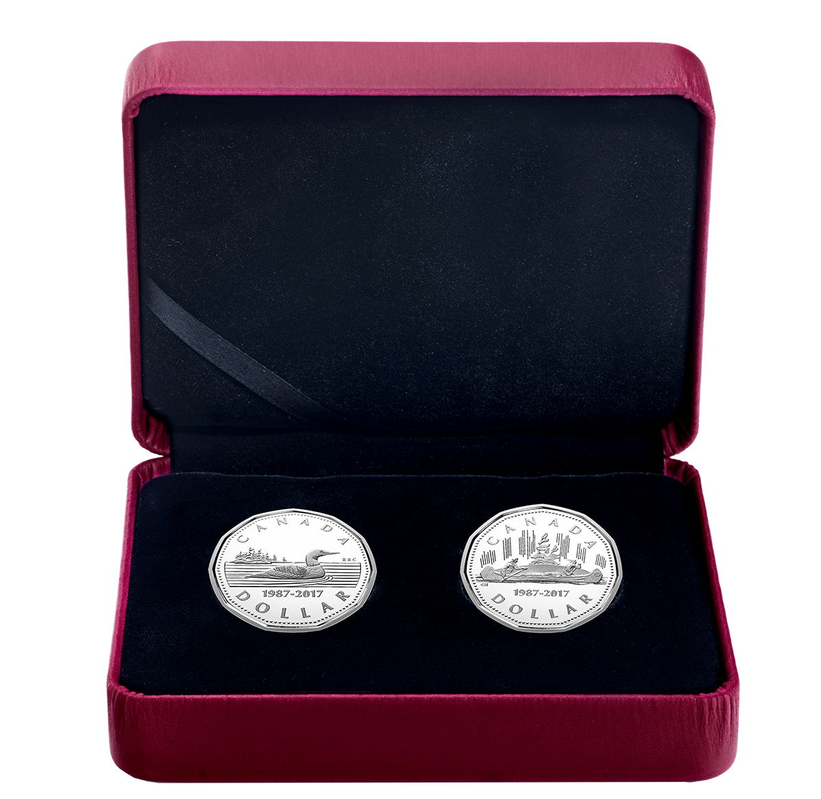 $1 Pure Silver 2-Coin Set - 30th Anniversary of the Loonie