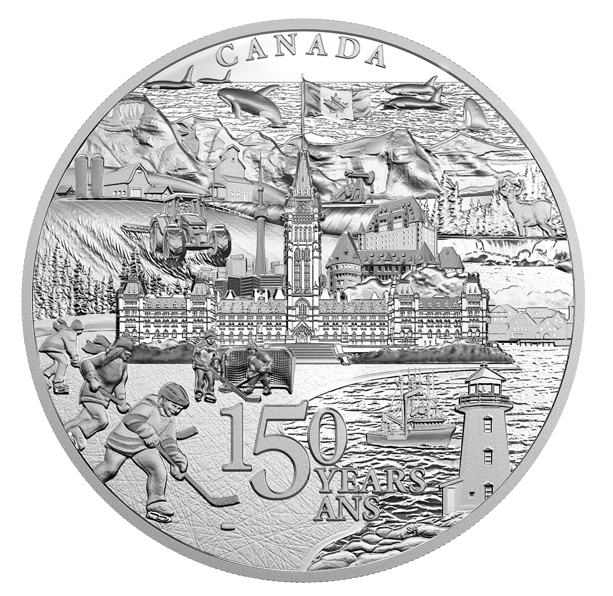 5 Kilogram Pure Silver Coin Canada 150 From Coast to Coast to Coast