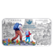 The Great Trail - 1.5 oz. Pure Silver Coloured Rectangular Coin - Mintage: 5,500 (2017)