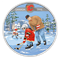 Pure Silver Coloured Coin - Learning to Play: Calgary Flames® - Mintage: 7,000 (2018)