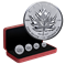 Ensemble de quatre pièces divisionnaires en argent pur - Hommage à la feuille d'érable - Tirage : 5