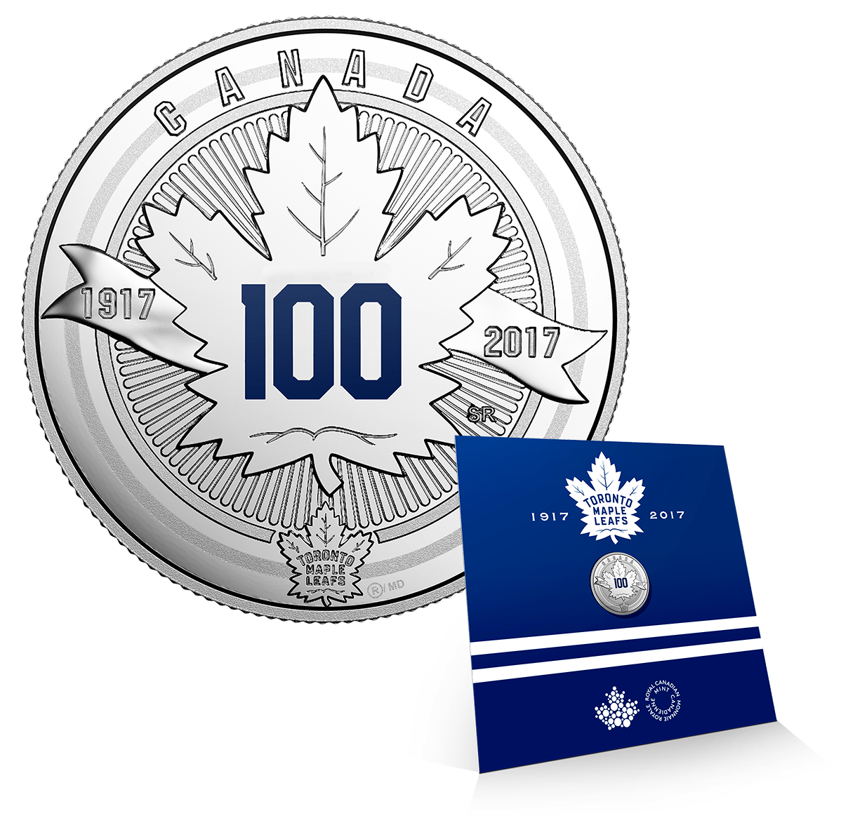 Pure Silver Coin - The Toronto Maple Leafs®: Anniversary Logo