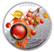 Pièce colorée de 1 oz en argent pur - Sous la loupe de Dame Nature : Rosée du matin - Tirage : 7 500