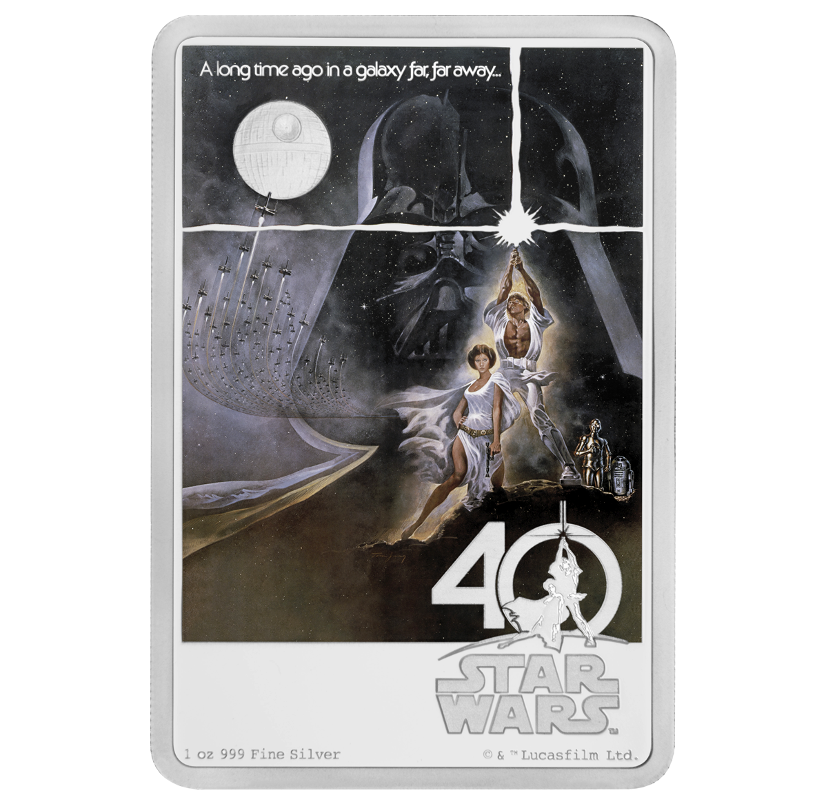 Star Wars 40周年記念 銀貨 1オンス 2017年 Star Wars™ Poster Collection - 40th Anniversary: 1 oz. Pure Silver