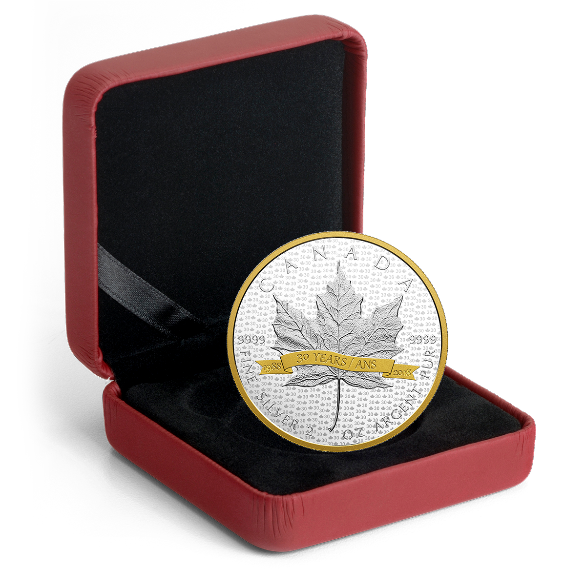 2 oz. Pure Silver Gold-Plated Coin - SML Tribute to 30 Years