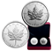 1 oz. Pure Silver 2-Coin Set - 30th Anniversary of the Silver Maple Leaf - Mintage: 5,000 (2018)