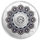 April Birthstone - Pure Silver Coin made with Swarovski® Crystals