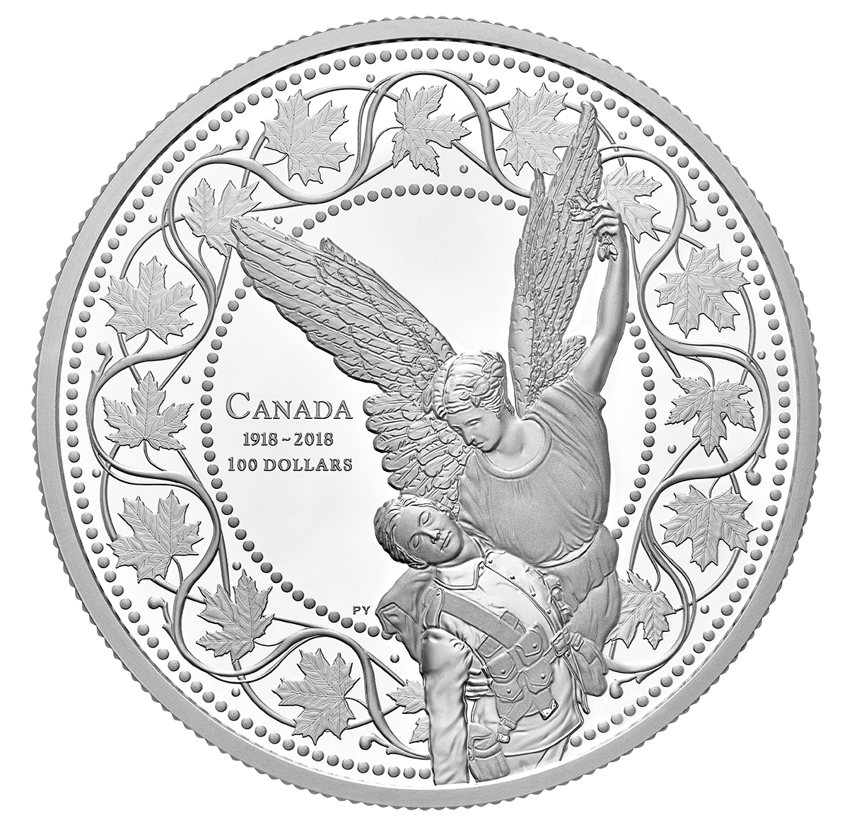 10 oz. Pure Silver Coin - The Angel of Victory: 100th