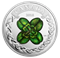 Lucky Four Leaf Clover - 1 oz. Pure Silver Coloured Coin