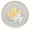 1 oz. Pure Platinum Gold-Plated Coin - Maple Leaf Forever