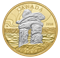 1 oz. Reverse Gold-Plated Pure Silver Coin - Iconic Canada: Inukshuk