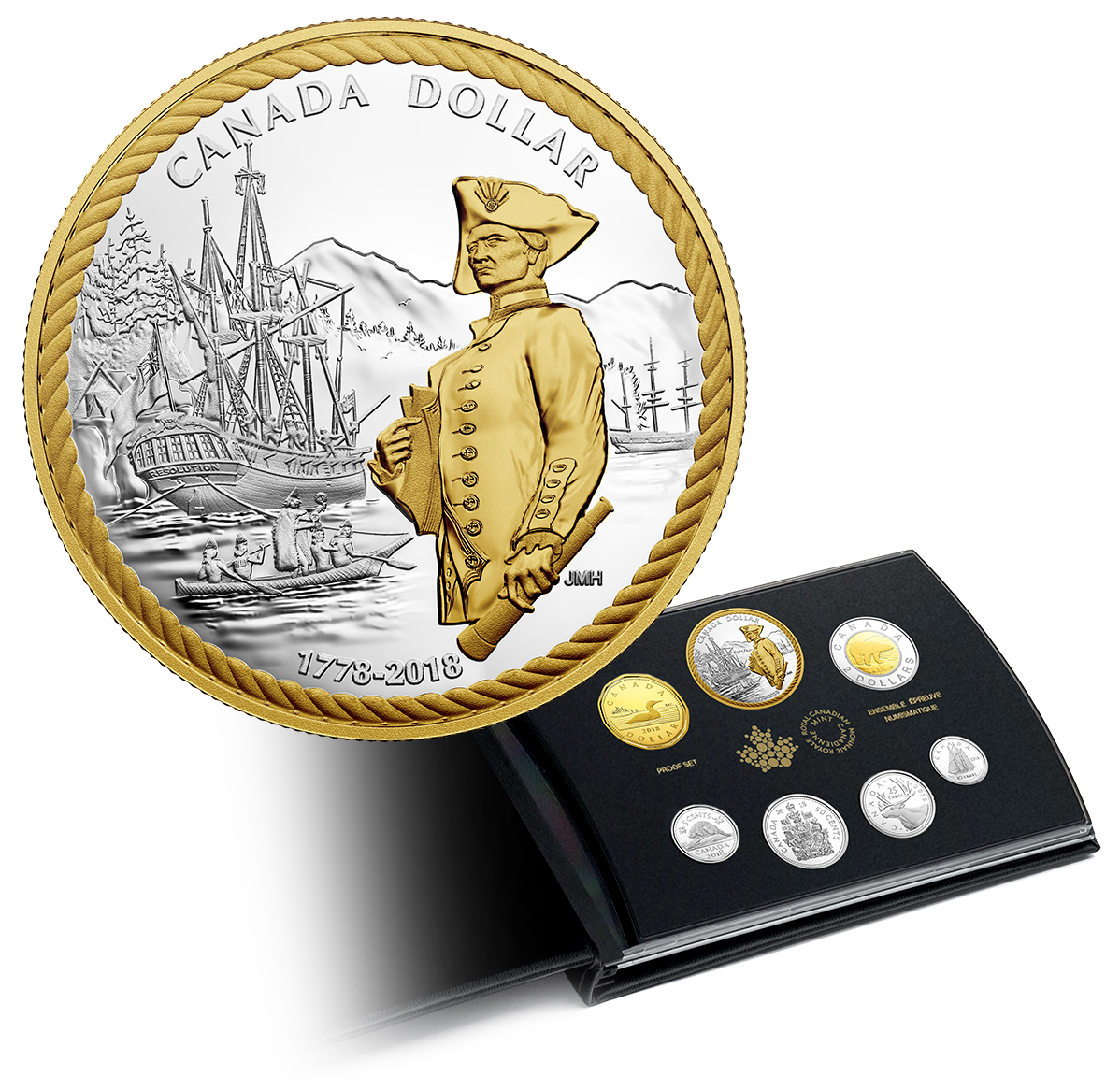 2018 Pure Silver Proof Set - 240th Anniversary of Captain Cook at