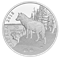 1 oz. Pure Silver Coin - Paw Prints on the Edge: Wolf