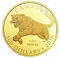 Pièce de 5 oz en or pur - Le couguar