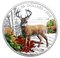 1 oz. Pure Silver Coloured Coin - Majestic Wildlife: Wandering White-Tailed Deer