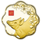 Pièce de 1 kg en or pur - Lotus lunaire : Année du Cochon