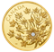 Pure Gold Coin with 0.10 ct Canadian Diamond - The Magnificent Maple