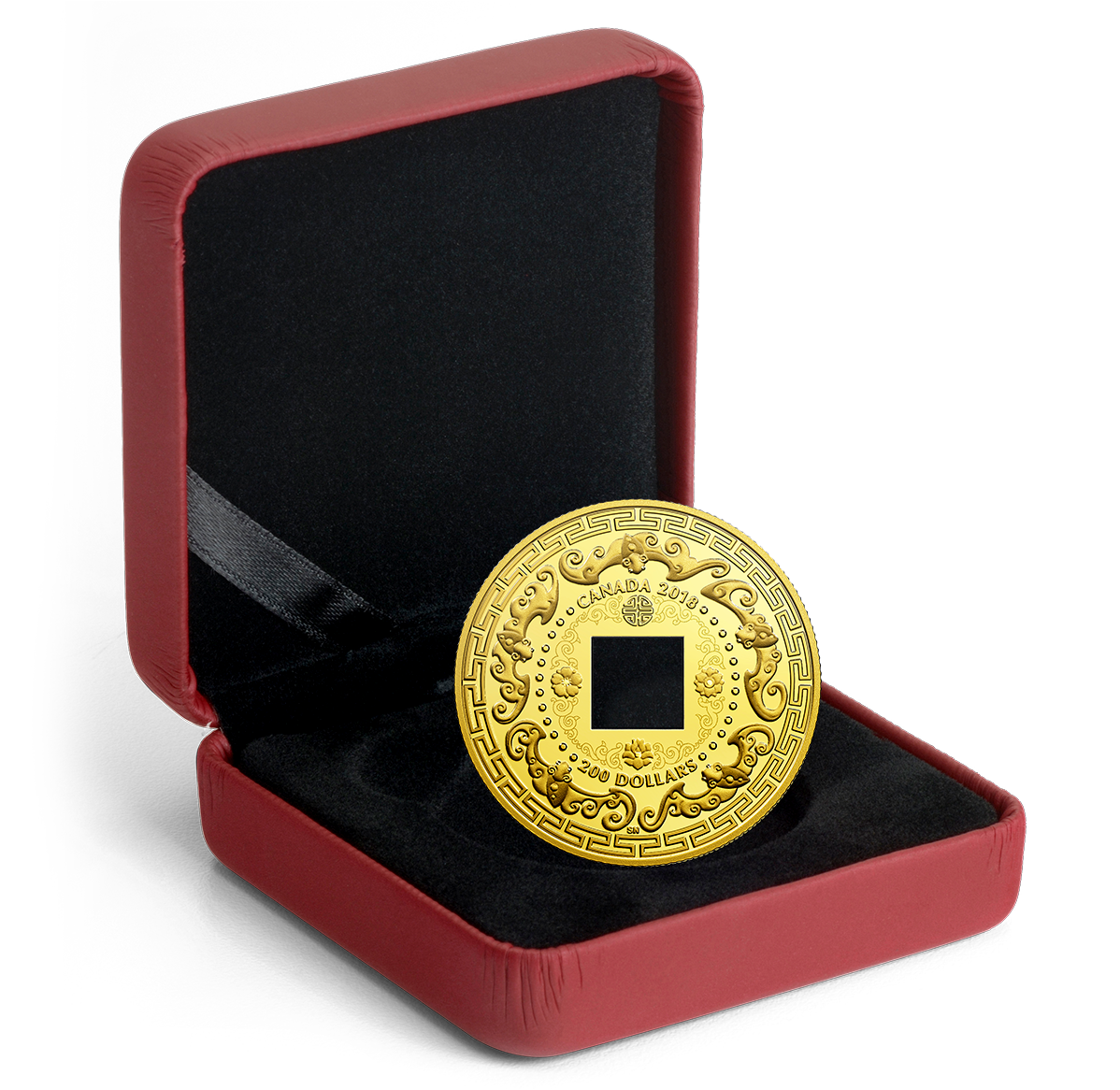 28.25 g Pure Gold Coin - Good Luck Charms: Five Blessings