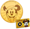 0.5 g Pure Gold Coin - Disney Mickey Mouse Through the Ages: Mickey's Christmas Carol