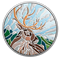 Pièce de 1 oz en argent fin - Mosaïques canadiennes : Caribou
