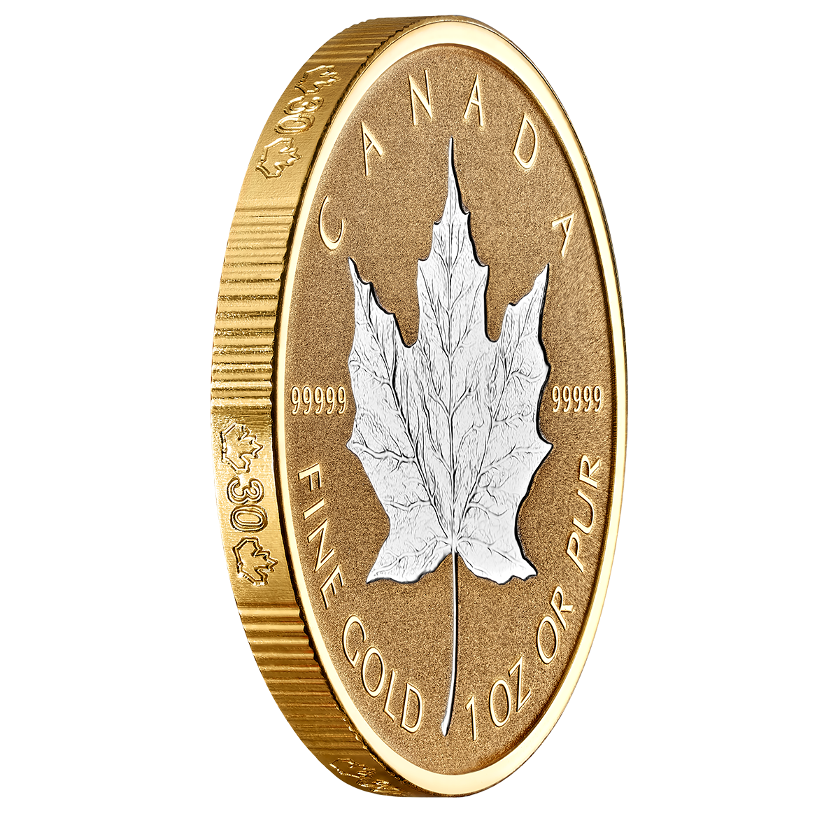 99.999% 1 oz. Pure Gold Coin - 30th Anniversary of the