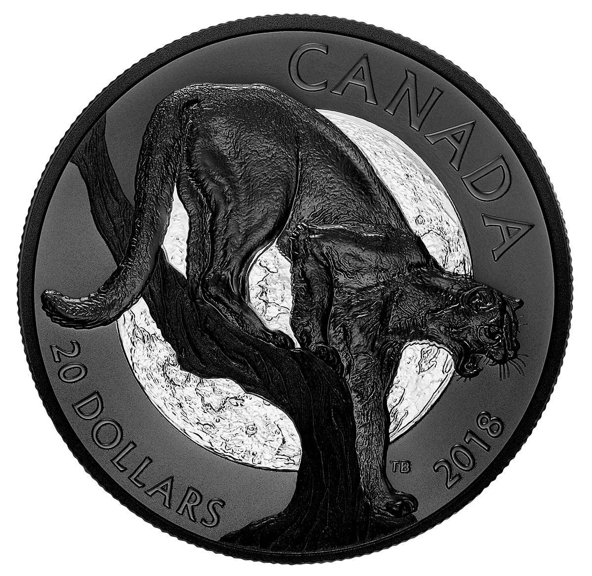 1 oz. Pure Silver Coin - Nocturnal by Nature: The Cunning Cougar