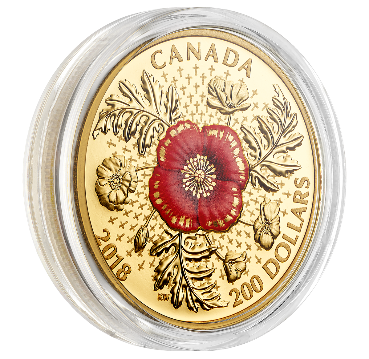 1 oz. Pure Gold Coin - Armistice Poppy
