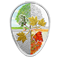 1 oz. Pure Silver Gold-Plated Coin - Four Seasons of the Maple Leaf