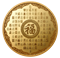 Pièce de 2 oz en argent pur avec placage d'or - Cent vœux de bonne fortune