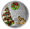1 oz. Pure Silver Coloured Coin - Murano Holiday Wreath